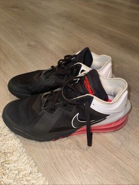 Nike LeBron 18 Low Heart of Lion Black and Red Sneakers
